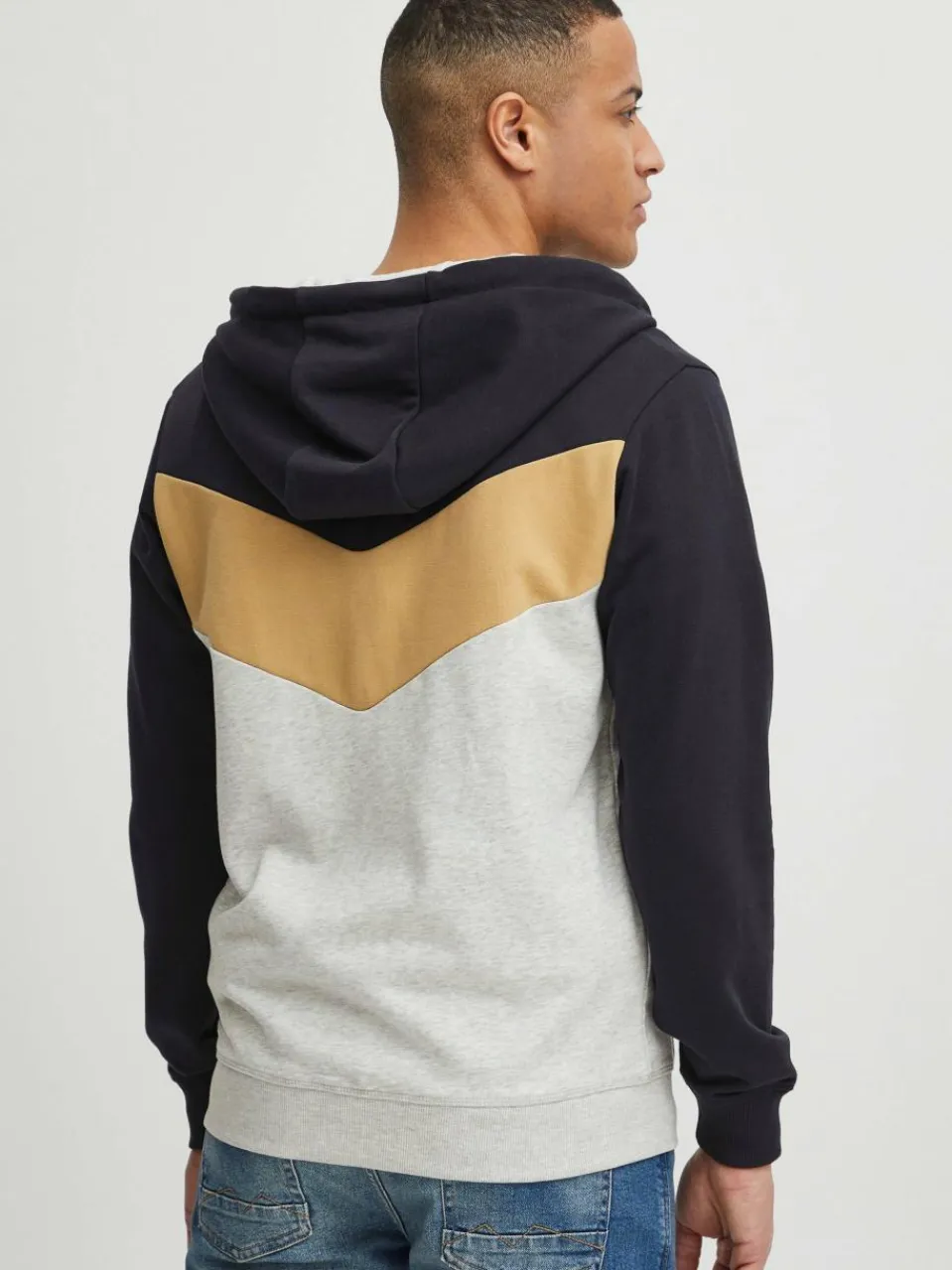 Indicode Sweatshirts & Sweatjacken<Herren Kapuzensweatjacke - IDPock marine gemustert