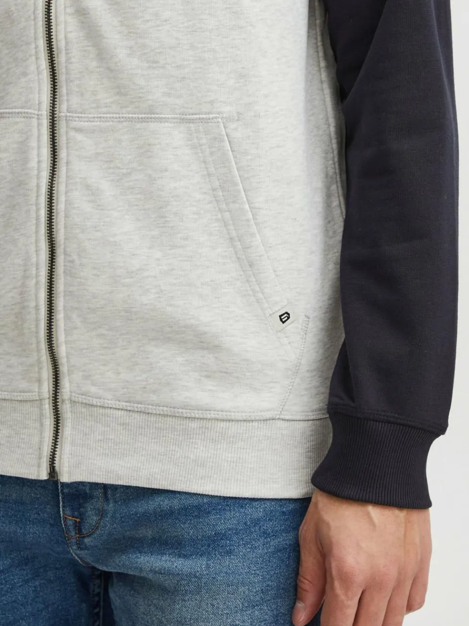 Indicode Sweatshirts & Sweatjacken<Herren Kapuzensweatjacke - IDPock marine gemustert