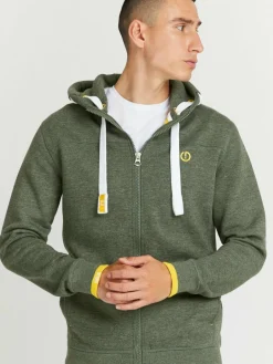 Herren Solid Sweatshirts & Sweatjacken>Herren Kapuzensweatjacke - SDBenjaminZip