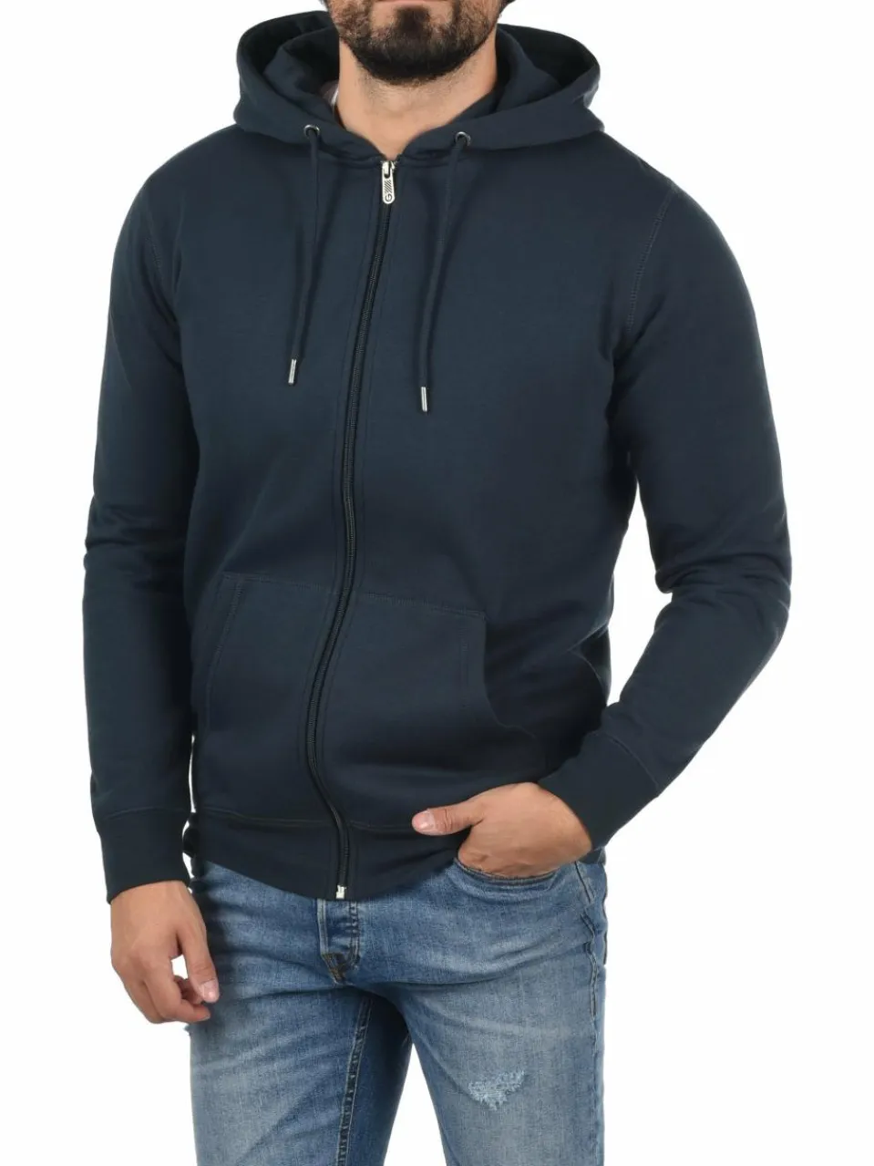 Solid Sweatshirts & Sweatjacken<Herren Kapuzensweatjacke - SDBerti blau uni