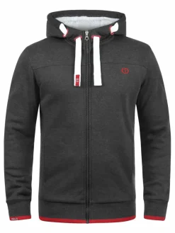 Solid Sweatshirts & Sweatjacken<Herren Kapuzensweatjacke - SDBenjaminZip grau uni