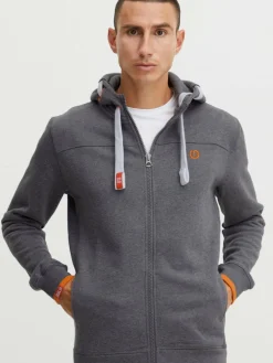 Herren Solid Sweatshirts & Sweatjacken>Herren Kapuzensweatjacke - SDBenjaminZip