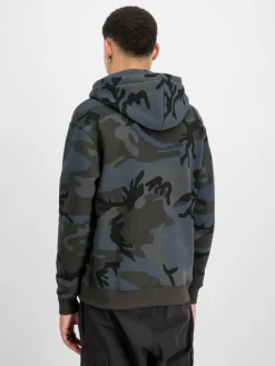 Alpha Industries Sweatshirts & Sweatjacken<Herren Kapuzensweatshirt schwarz gemustert