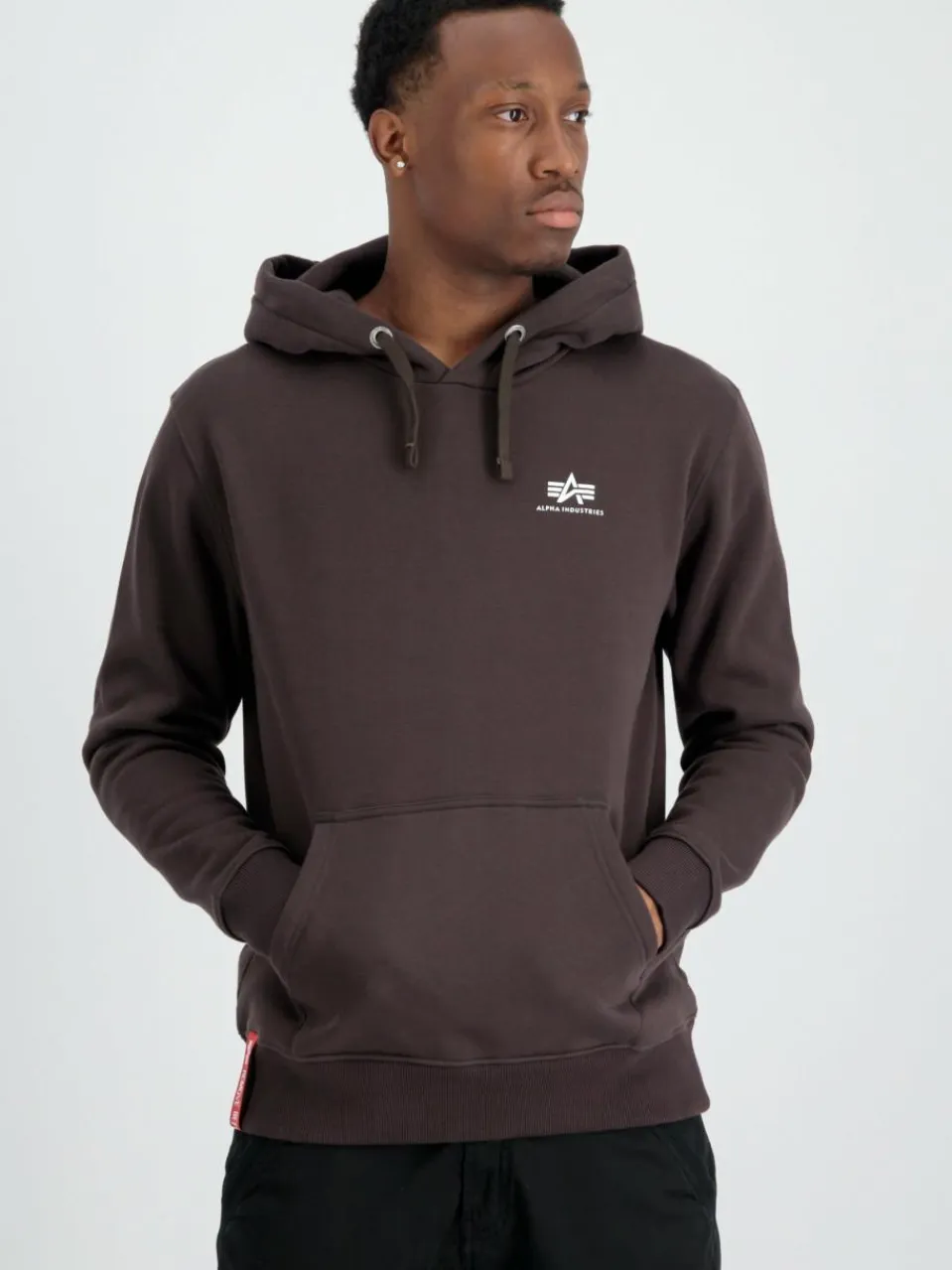 Alpha Industries Sweatshirts & Sweatjacken<Herren Kapuzensweatshirt braun uni