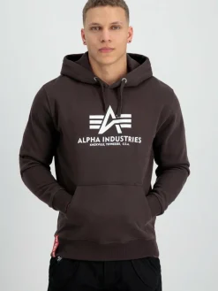Alpha Industries Sweatshirts & Sweatjacken<Herren Kapuzensweatshirt braun bedruckt