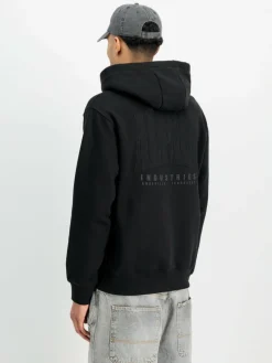 Alpha Industries Sweatshirts & Sweatjacken<Herren Kapuzensweatshirt schwarz bedruckt