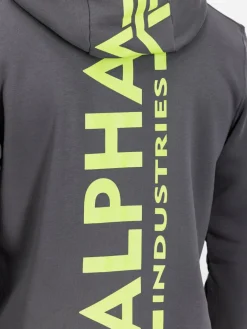 Alpha Industries Sweatshirts & Sweatjacken<Herren Kapuzensweatshirt grau bedruckt