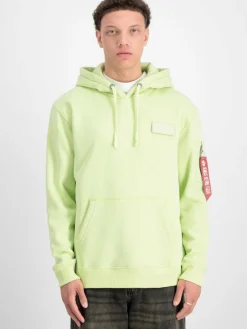 Alpha Industries Sweatshirts & Sweatjacken<Herren Kapuzensweatshirt grün bedruckt