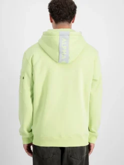 Alpha Industries Sweatshirts & Sweatjacken<Herren Kapuzensweatshirt grün bedruckt