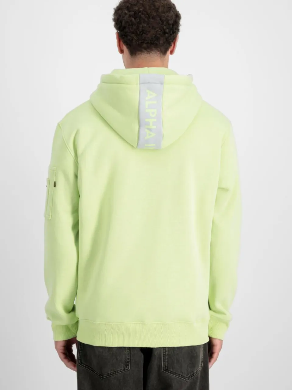 Alpha Industries Sweatshirts & Sweatjacken<Herren Kapuzensweatshirt grün bedruckt