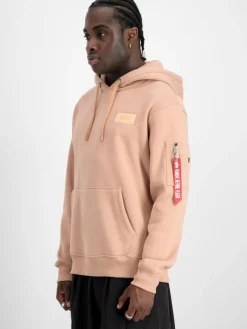 Alpha Industries Sweatshirts & Sweatjacken<Herren Kapuzensweatshirt koralle bedruckt