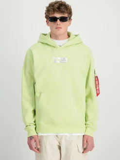 Alpha Industries Sweatshirts & Sweatjacken<Herren Kapuzensweatshirt grün bedruckt