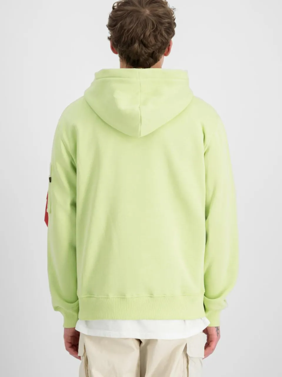 Alpha Industries Sweatshirts & Sweatjacken<Herren Kapuzensweatshirt grün bedruckt