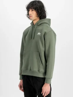 Alpha Industries Sweatshirts & Sweatjacken<Herren Kapuzensweatshirt oliv uni