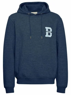 BLEND Sweatshirts & Sweatjacken<Herren Kapuzensweatshirt blau uni