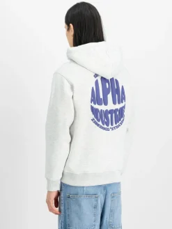 Alpha Industries Sweatshirts & Sweatjacken<Herren Kapuzensweatshirt grau uni