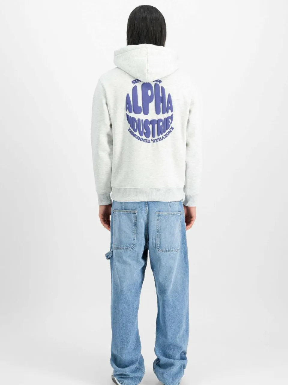 Alpha Industries Sweatshirts & Sweatjacken<Herren Kapuzensweatshirt grau uni