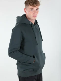 Alpha Industries Sweatshirts & Sweatjacken<Herren Kapuzensweatshirt petrol bedruckt