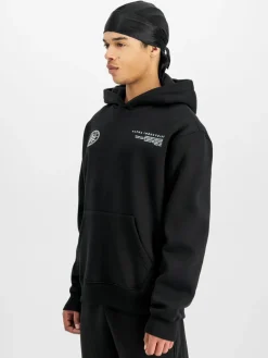 Alpha Industries Sweatshirts & Sweatjacken<Herren Kapuzensweatshirt schwarz bedruckt
