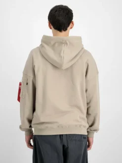 Alpha Industries Sweatshirts & Sweatjacken<Herren Kapuzensweatshirt grün uni