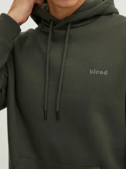 BLEND Sweatshirts & Sweatjacken<Herren Kapuzensweatshirt - BHDownton grün uni