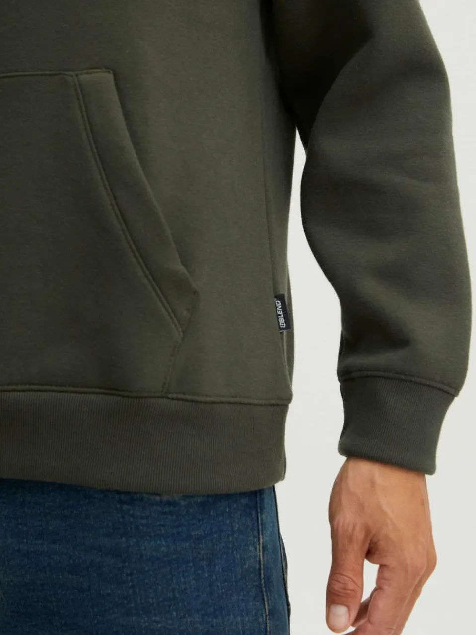 BLEND Sweatshirts & Sweatjacken<Herren Kapuzensweatshirt - BHDownton grün uni