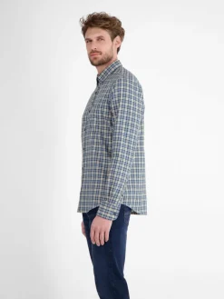 LERROS Hemden<Herren Karohemd blau kariert