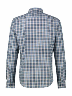 LERROS Hemden<Herren Karohemd blau kariert