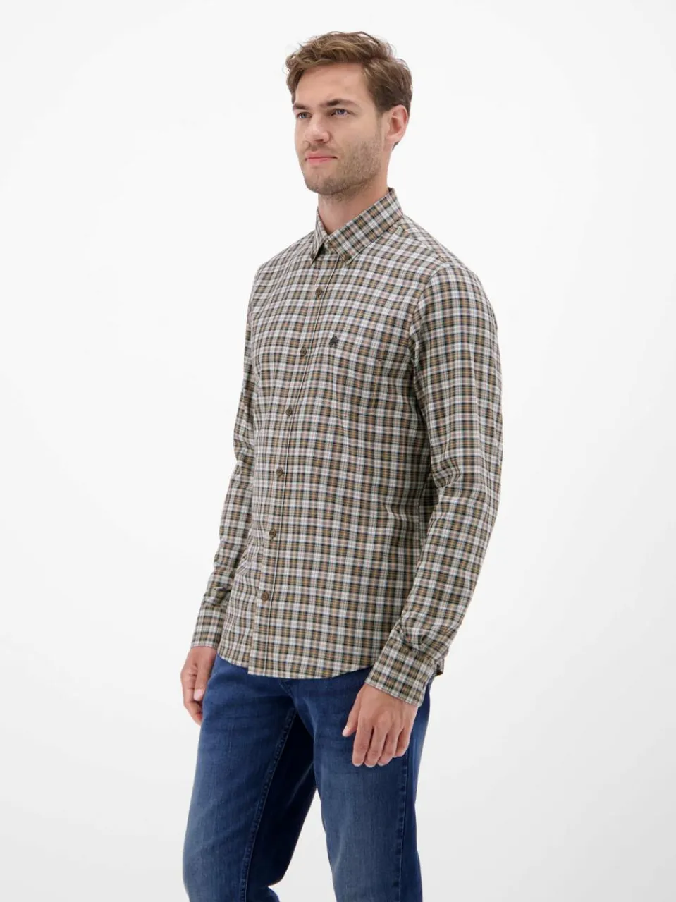 LERROS Hemden<Herren Karohemd kastanie kariert