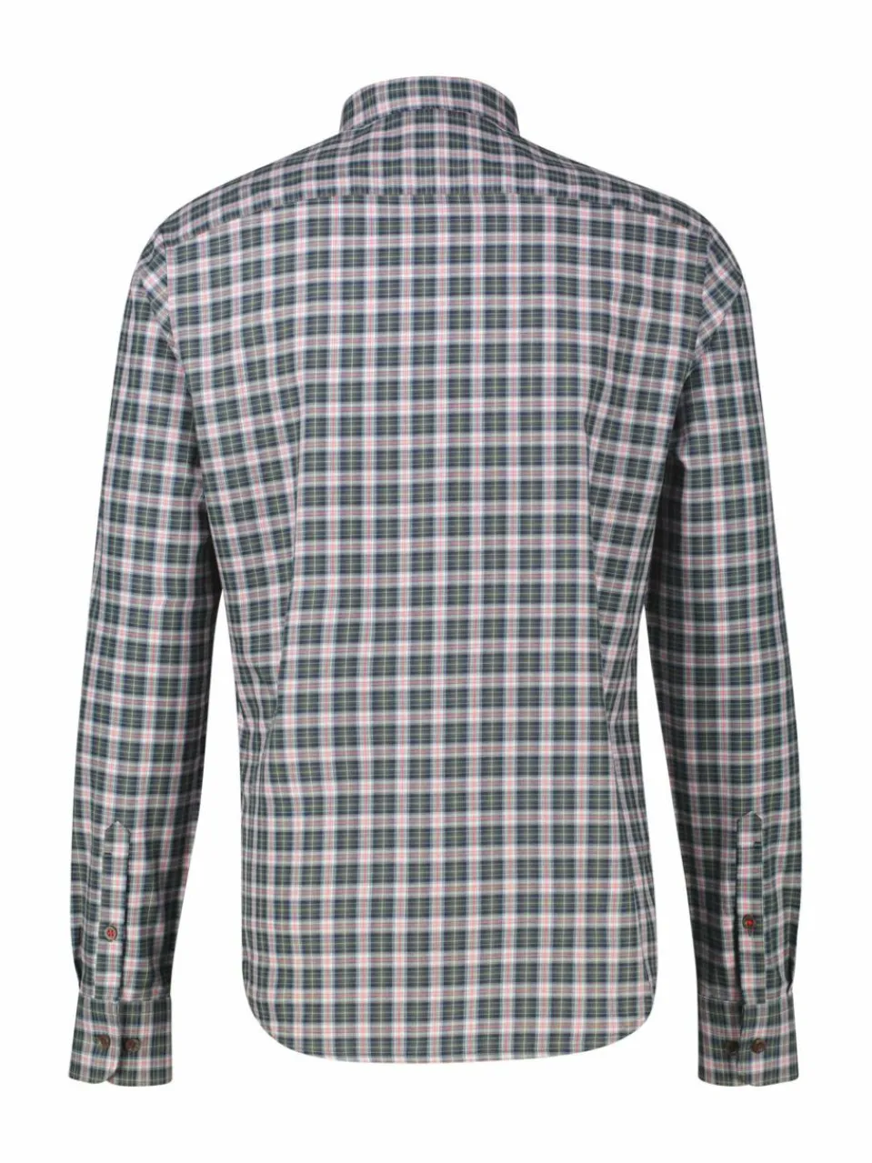 LERROS Hemden<Herren Karohemd oliv kariert
