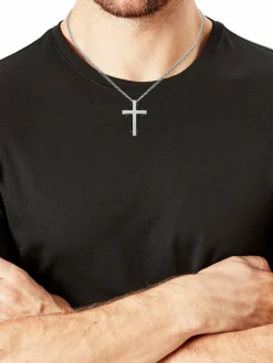 s.Oliver Schmuck<Herren Kette mit Anhänger silber uni