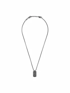 s.Oliver Schmuck<Herren Kette mit Anhänger grau uni