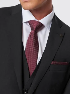 Roy Robson Krawatten & Fliegen<Herren Krawatte rot uni