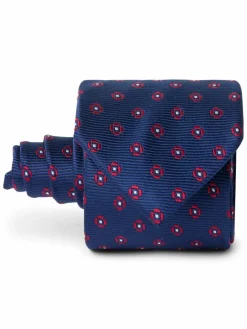 Finshley & Harding Krawatten & Fliegen<Herren Krawatte marine gemustert