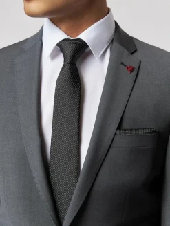 Roy Robson Krawatten & Fliegen<Herren Krawatte schwarz uni