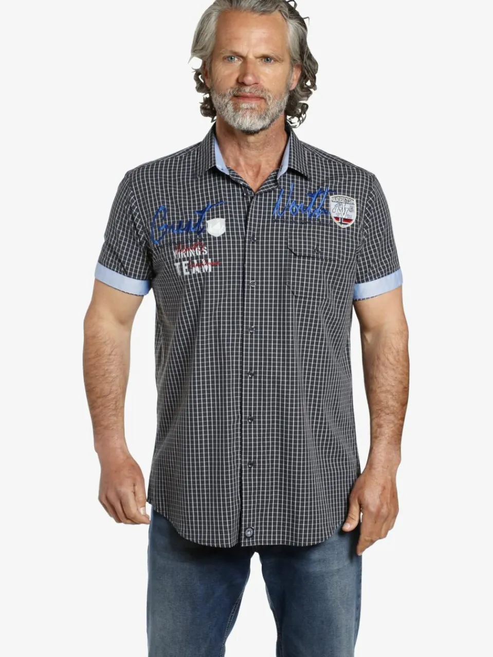 Herren Jan Vanderstorm Hemden>Herren Kurzarmhemd - AJULE