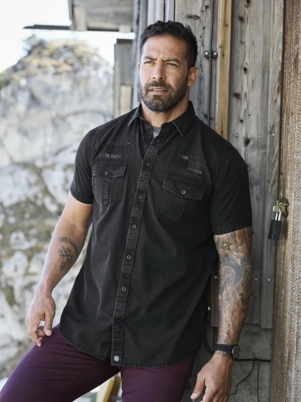 Herren Jan Vanderstorm Hemden>Herren Kurzarmhemd - ALPRI