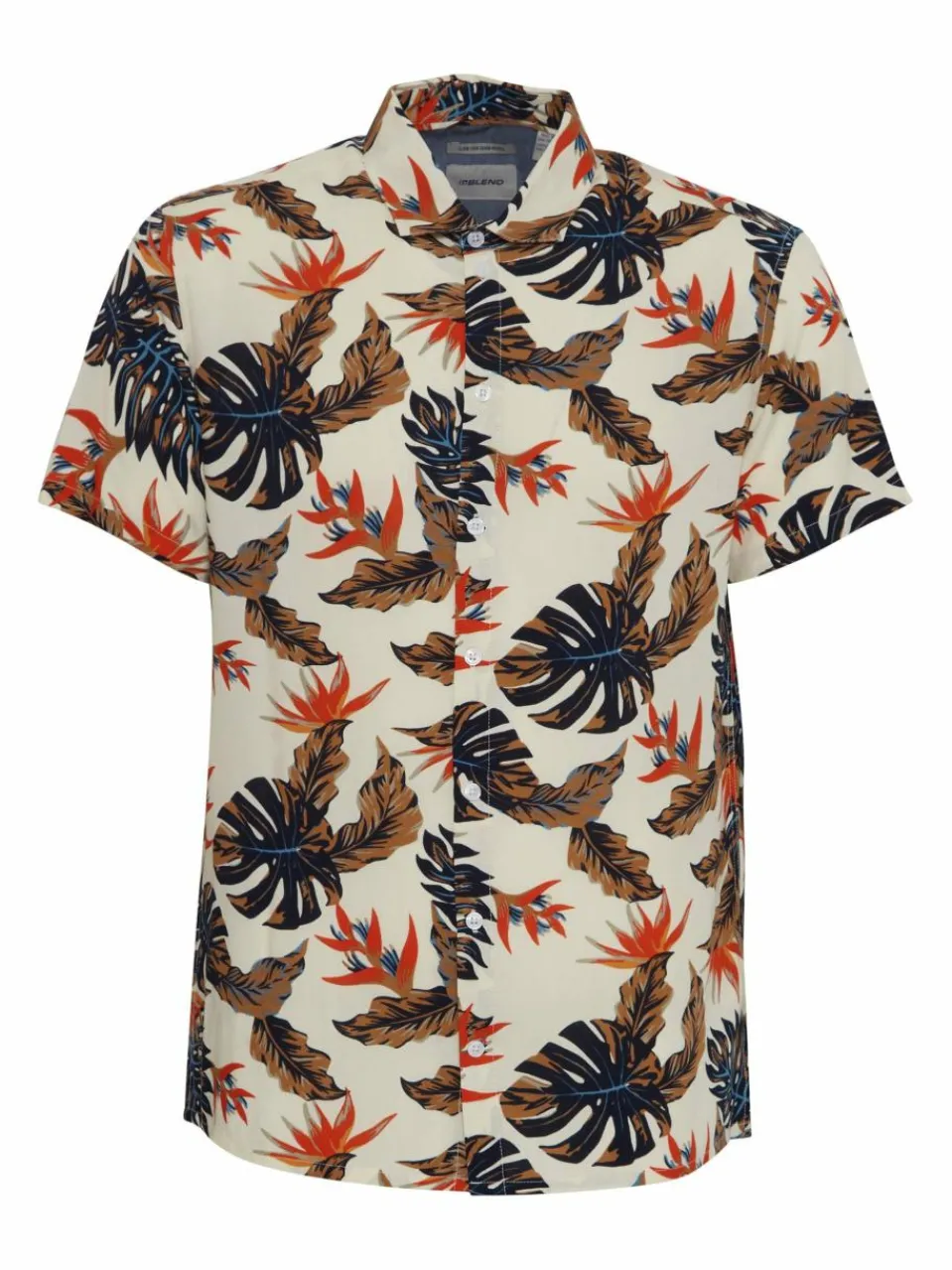 BLEND Hemden<Herren Kurzarmhemd - BHGawai grün gemustert