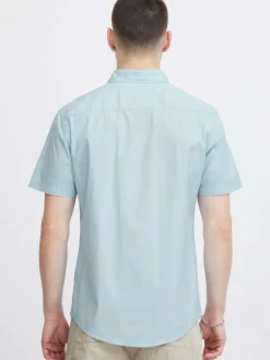 BLEND Hemden<Herren Kurzarmhemd - BHSHIRT blau uni