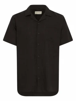 BLEND Hemden<Herren Kurzarmhemd - BHVICTOR schwarz uni