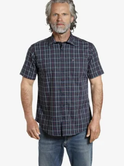 Jan Vanderstorm Hemden<Herren Kurzarmhemd - FEELIKS blau gestreift