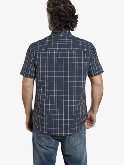 Jan Vanderstorm Hemden<Herren Kurzarmhemd - FEELIKS blau gestreift