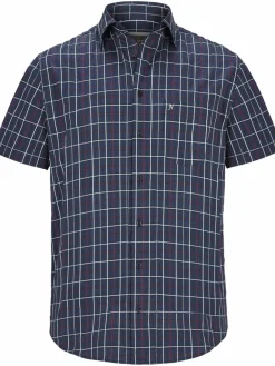 Jan Vanderstorm Hemden<Herren Kurzarmhemd - FEELIKS blau gestreift