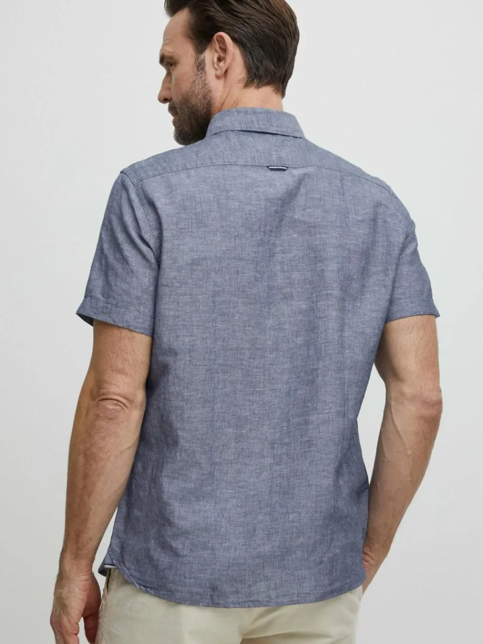 FQ1924 Hemden<Herren Kurzarmhemd - FQErlend marine uni