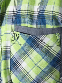 Jan Vanderstorm Hemden<Herren Kurzarmhemd - HAAKER grün kariert