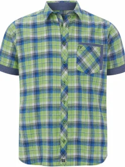 Jan Vanderstorm Hemden<Herren Kurzarmhemd - HAAKER grün kariert