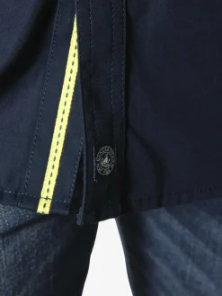 Jan Vanderstorm Hemden<Herren Kurzarmhemd - HERKKO blau gemustert