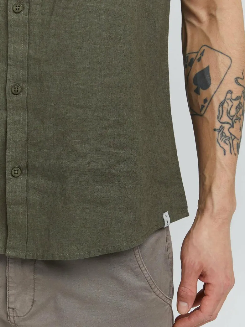 Herren Indicode Hemden>Herren Kurzarmhemd - IDHank