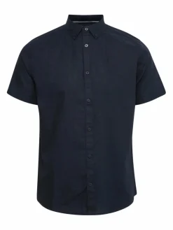 Indicode Hemden<Herren Kurzarmhemd - IDHank marine uni