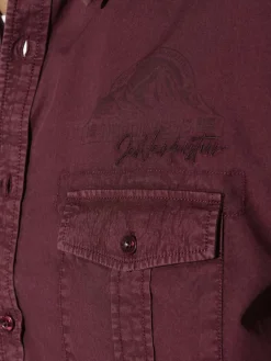 Jan Vanderstorm Hemden<Herren Kurzarmhemd - KURVIN rot uni